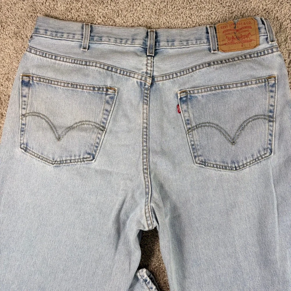 Levis Jeans 550 Relaxed Fit Mens‎ W40 L32 Light Wash Blue Cotton Denim Y2K 90s